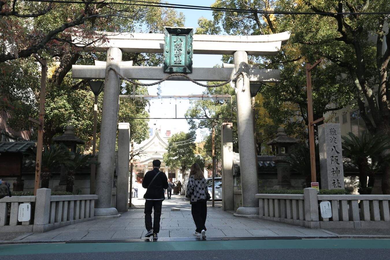 ศาลเจ้านัมบะ(Namba Yasaka Shrine) ศาลเจ้าโอซาก้า ศาลเจ้าหัวสิงโต วัดโอซาก้า เที่ยวนัมบะ เที่ยวโอซาก้า เที่ยวคันไซ